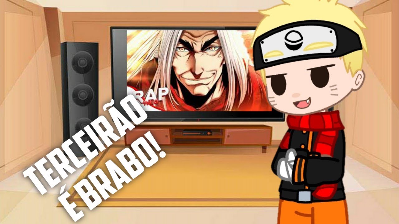 Time 7 + Shinobis reagindo ao rap do Sasaki Kojiro