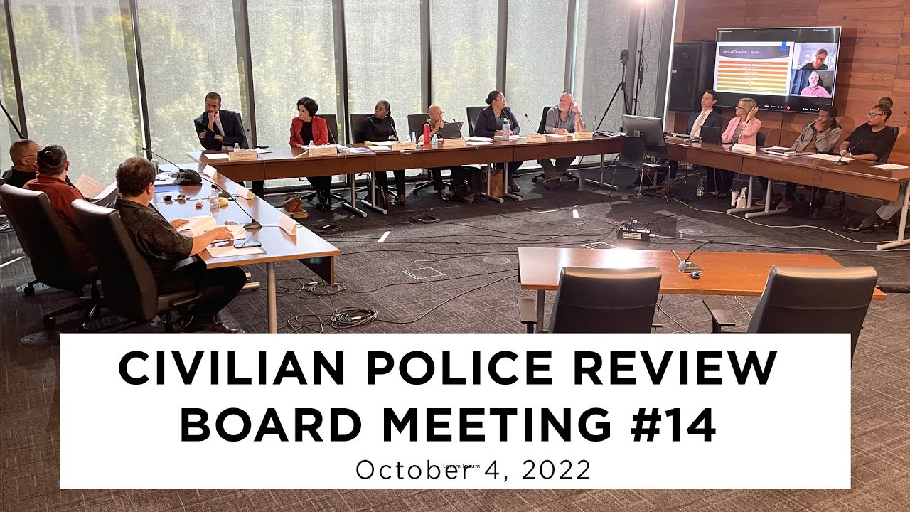 Civilian Police Review Board Meeting #14