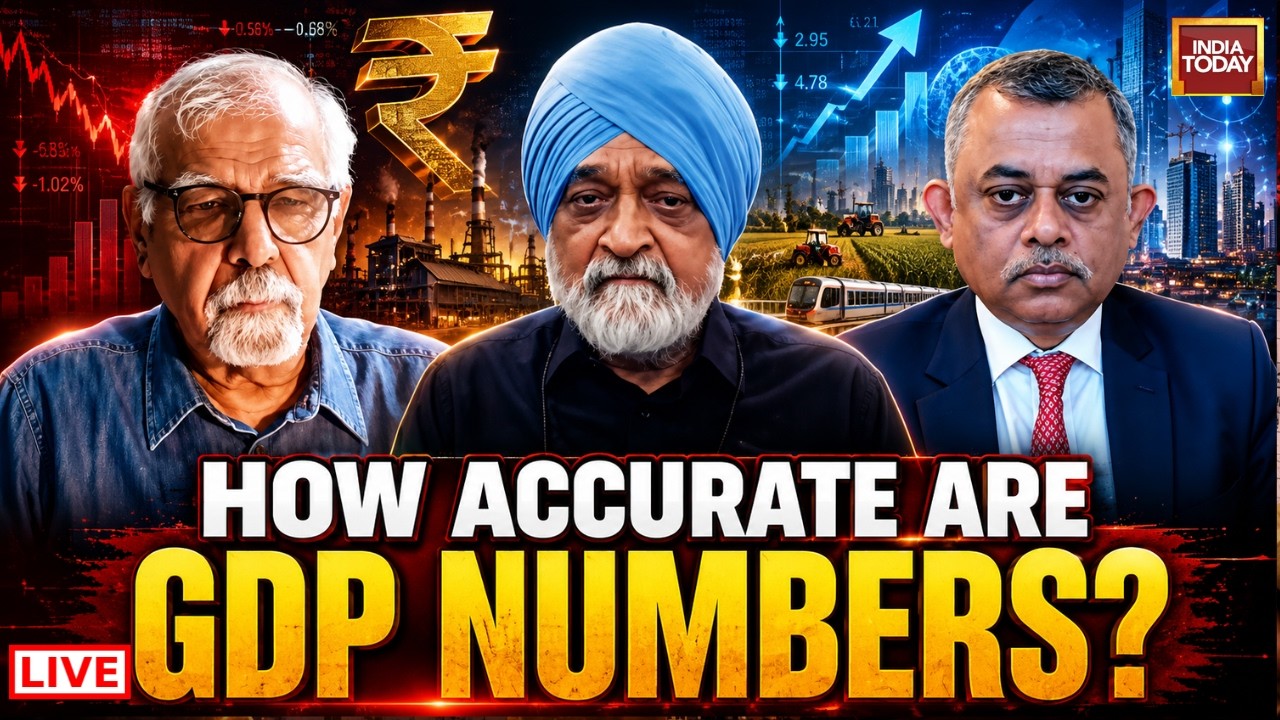 Rajdeep Sardesai LIVE: GDP Roundtable | How Accurate Are India's GDP Numbers? | NewsToday