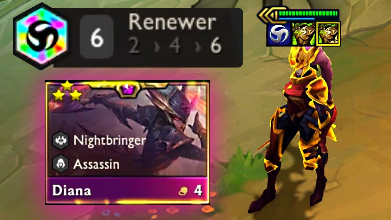 MAX HP REGENERATION 3 STAR DIANA | RADIANT WARMOG'S ARMOR | SET 5.5 TFT