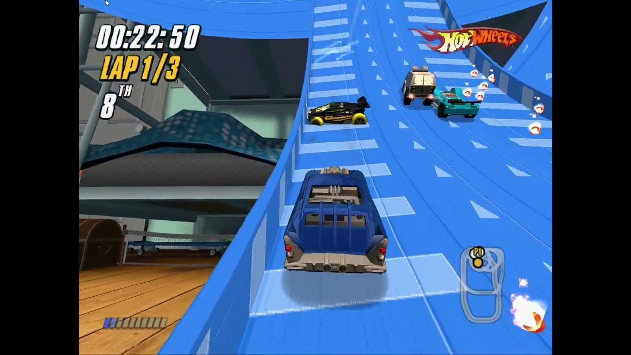 [PS2] Hot Wheels: Beat That - Jack Hammer Bedroom Tournament - Turbo - (No Commentary)