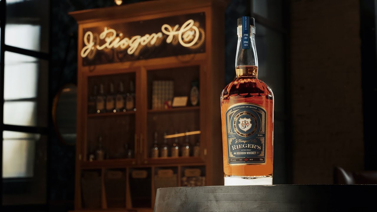 Rieger's Straight Bourbon Whiskey Bottle In Bond | J. Rieger Co.