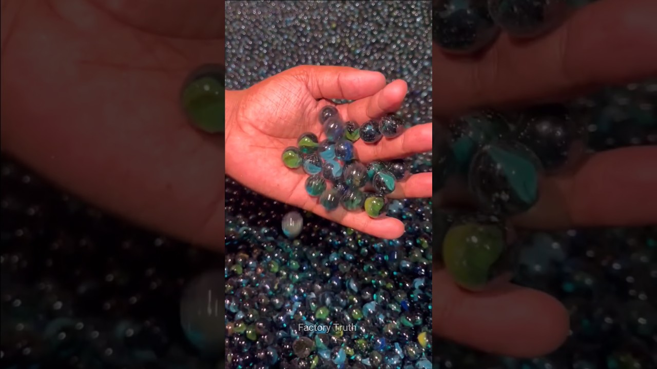 The Amazing Process of Creating COLORED MARBLES in a Factory