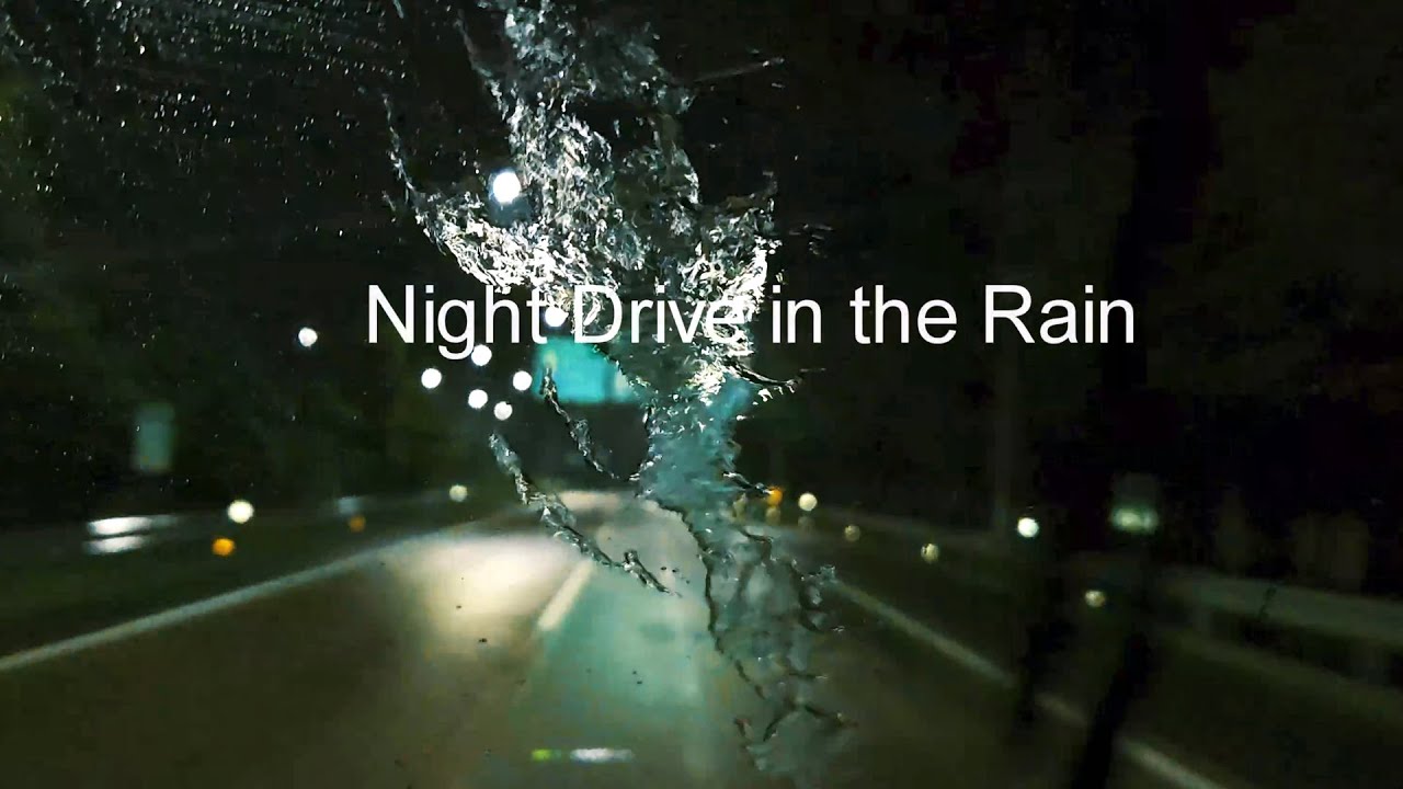 [4K] Highway Night Driving in the Rain for deep sleeping, study, relaxation. rain ASMR. 빗소리 드라이브