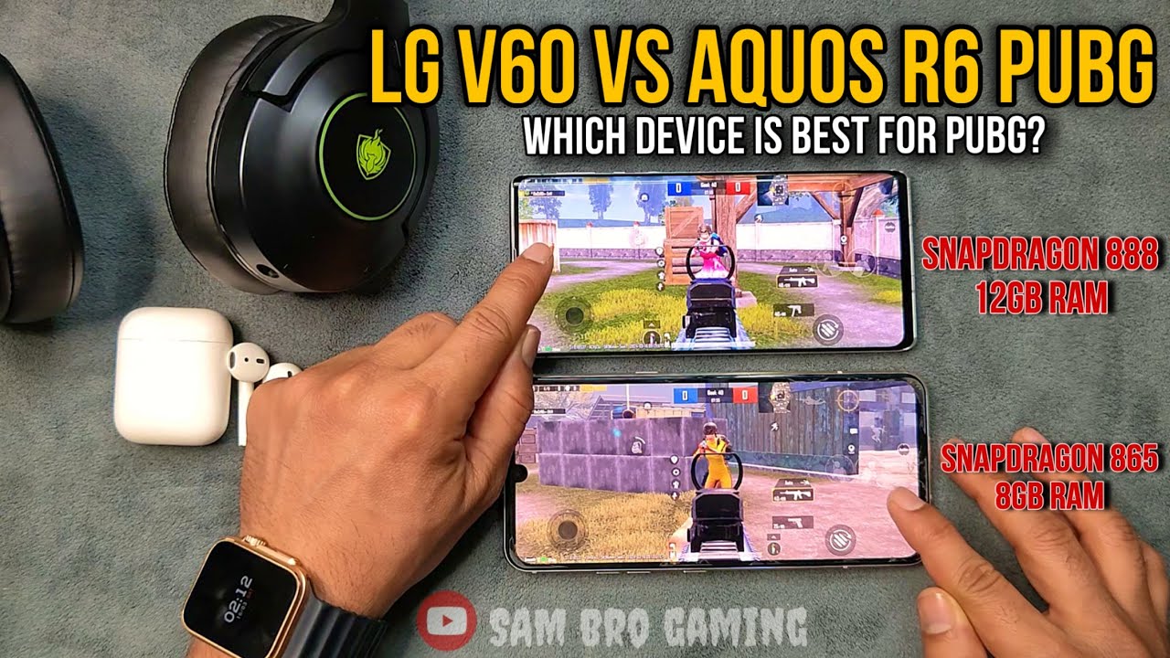 LG V60 VS Aquos R6 PUBG Comparison & Bullet Register Test | Which is Best For PUBG | Electro Sam