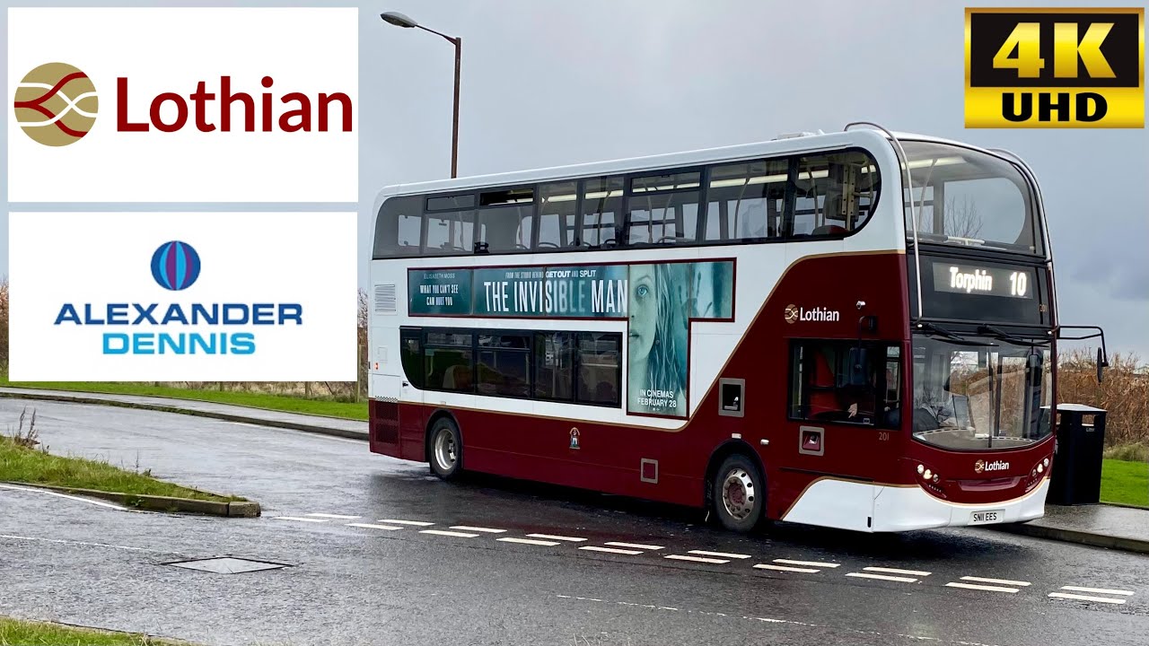 [Lothian Buses: 10 Bonaly to Western Harbour] Alexander Dennis Enviro400 (201/SN11EES)