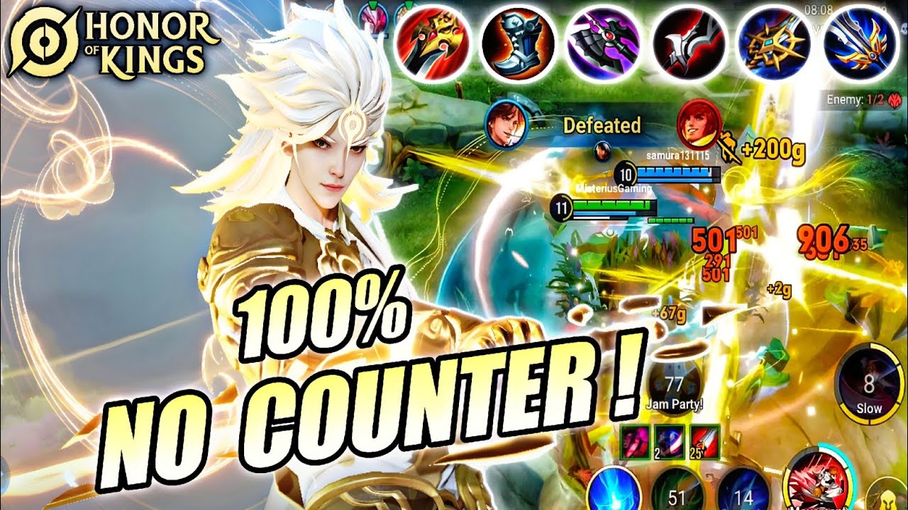 LI BAI HONOR OF KINGS (HOK) 100% NO COUNTER! BEST ASSASSIN - PRO GAMEPLAY TECHNIQUE | FLAWLESS SKIN