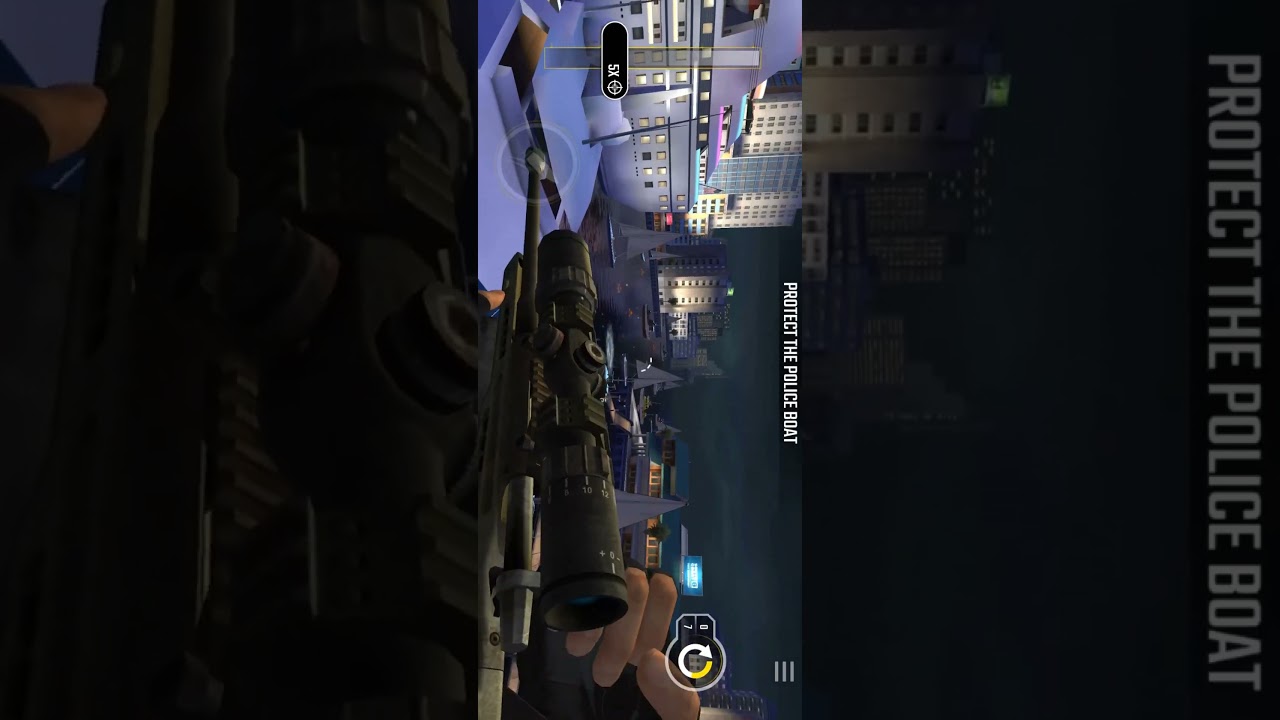 pure sniper game 💥(mission)  protect the police boat 