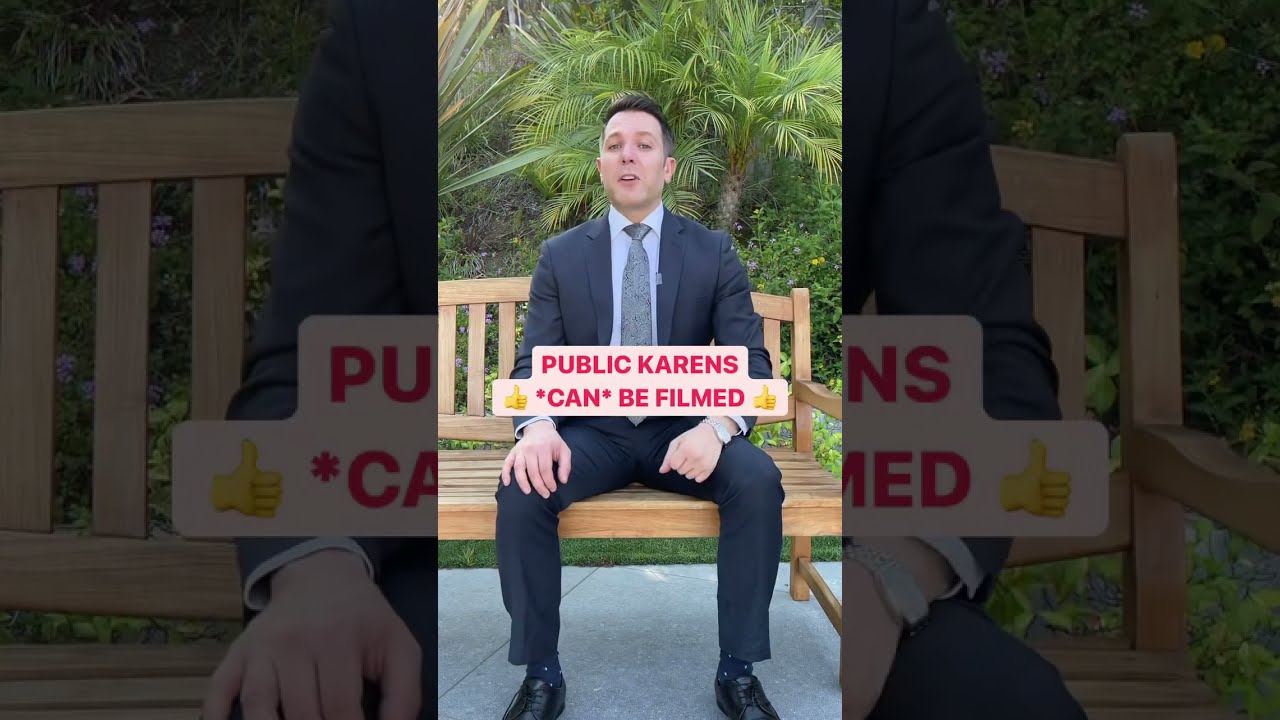 What everyone gets wrong about being recorded in public. Law By Mike #Shorts #karen #karens #law