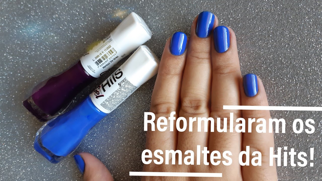 Reformularam os esmaltes da Hits! Vamos test&aacute;-los?