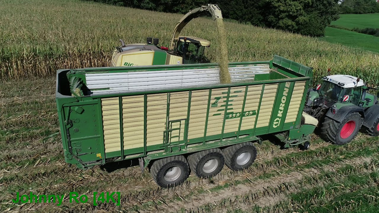 Maishäckseln 2018 Teil 9 LU Loritz Krone Big X 700 12  Reiher, Fendt [4K]