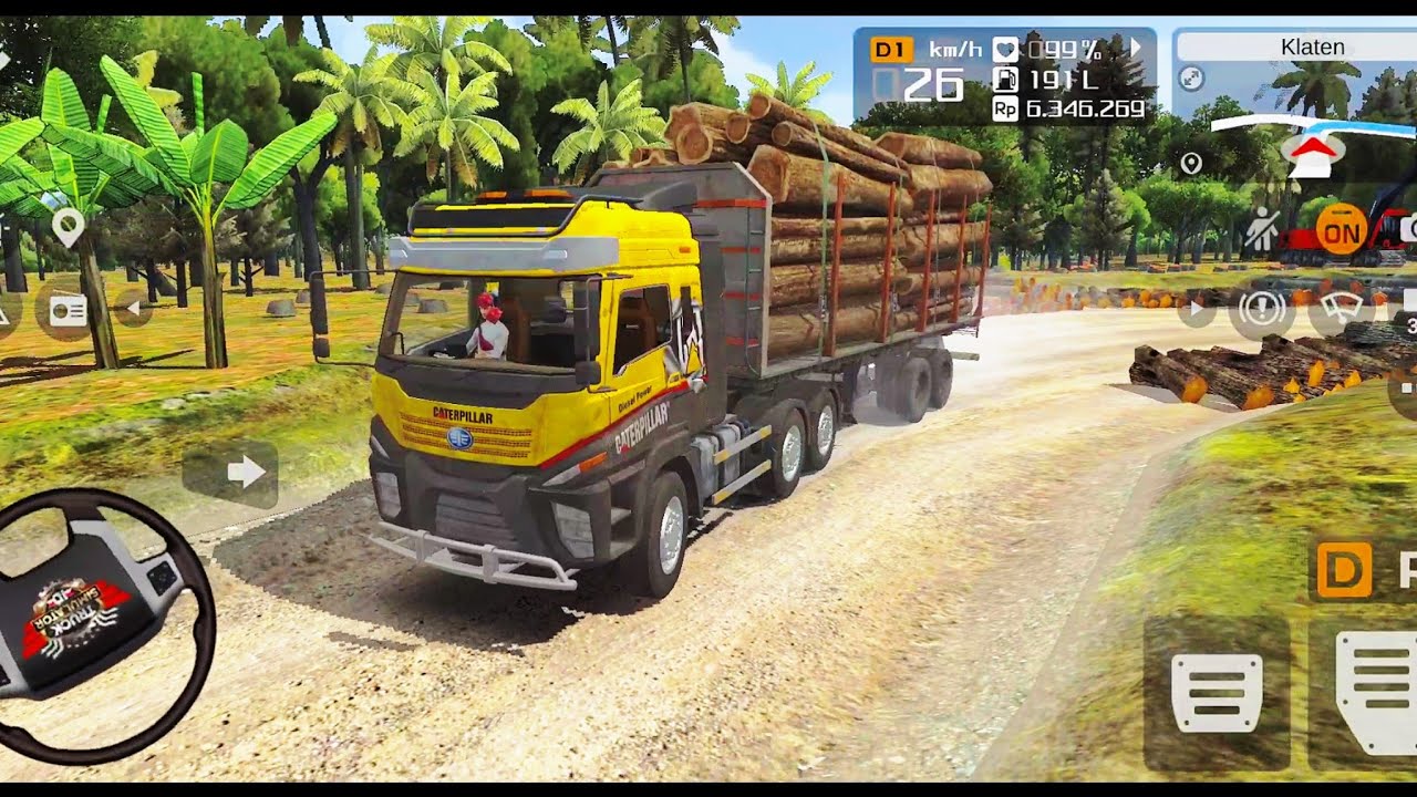 🚛Truck simulator Indonesia 🚦Logs delivery Gameplay 🛣ULTRA Graphics ✅️
