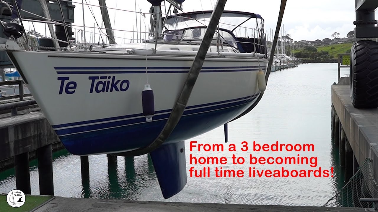 MOVING FROM A 3 BEDROOM HOME ABOARD A 12 METER SAILBOAT