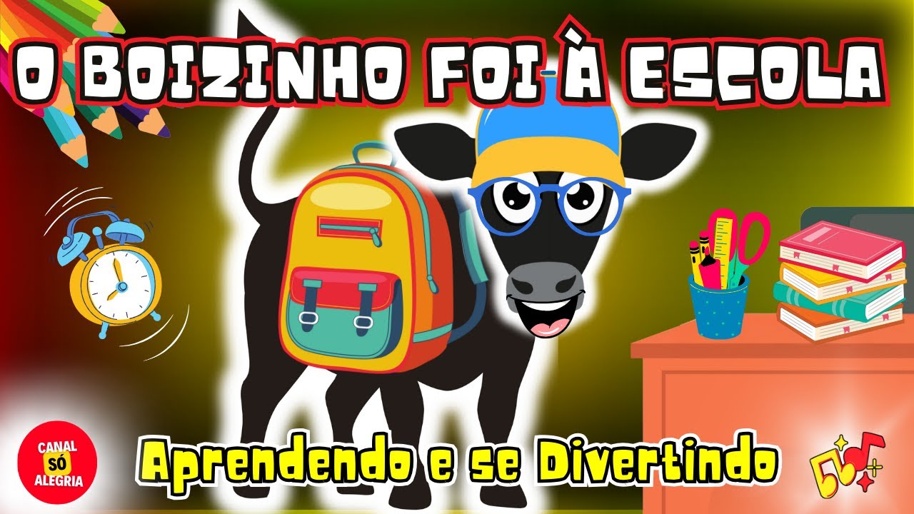 O Boizinho da Cara Preta Foi &agrave; Escola - Aprendendo e se Divertindo!