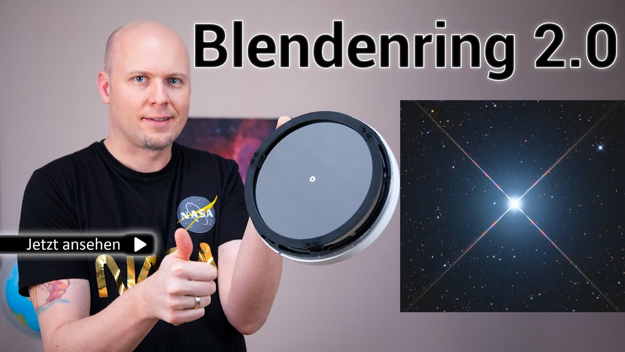 Optimierter Blendenring jetzt noch sch&ouml;nere Sterne beim Newton Teleskop 🤩