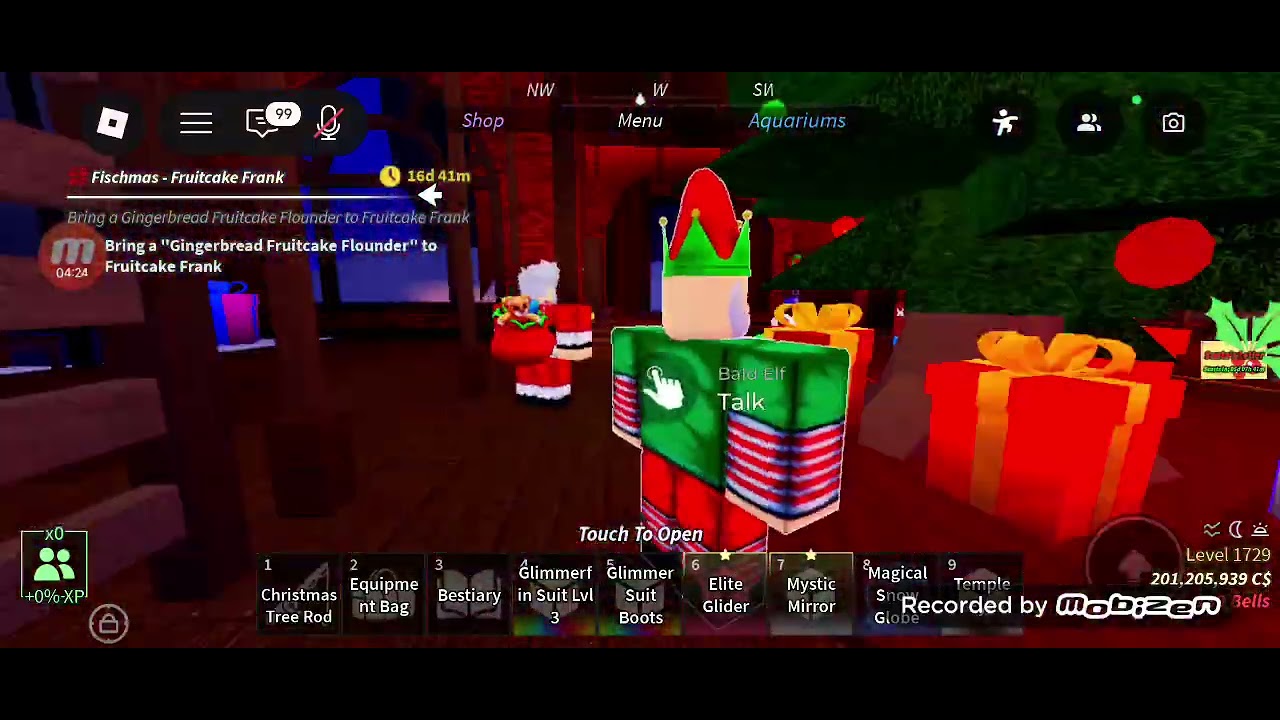 Тутор как получить Santa Miracle rod в фише