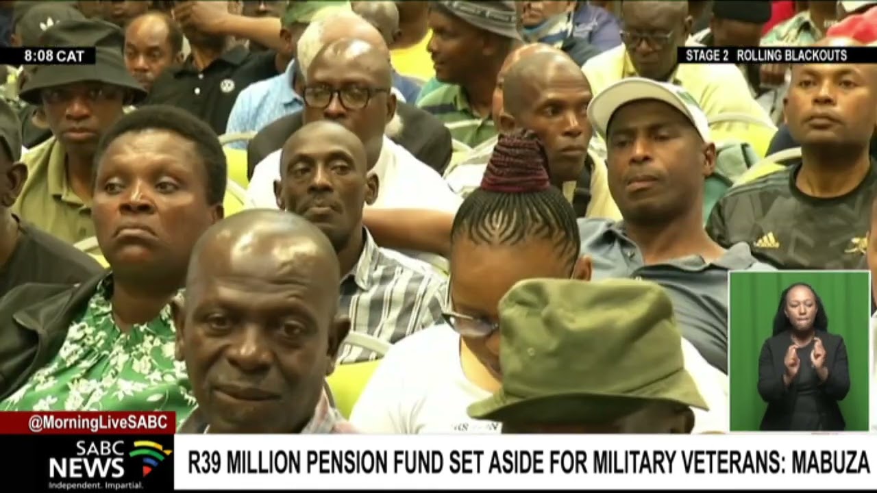 R39 million set aside for military veterans pension: Mabuza