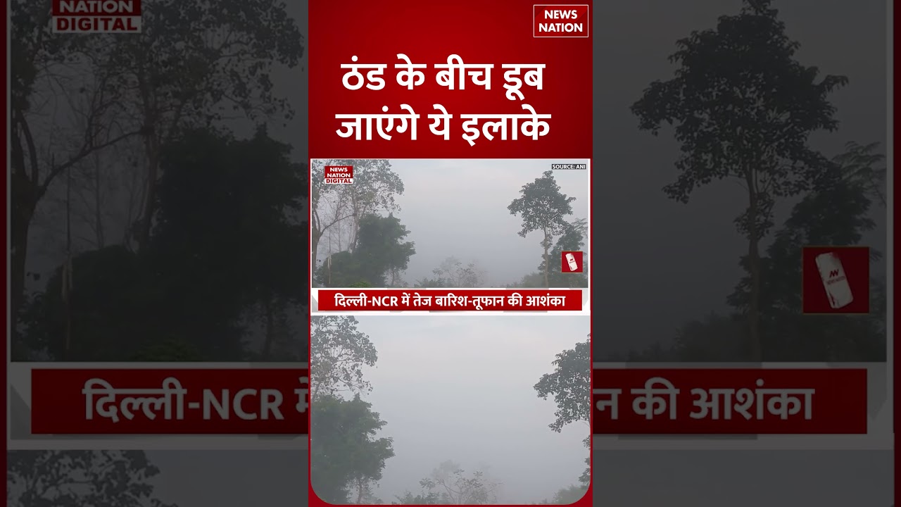 Delhi-NCR Weather: ठंड के बीच डूब जाएंगे ये इलाके ! | Fog | Rain | IMD | Alert |Cold Waves #shorts