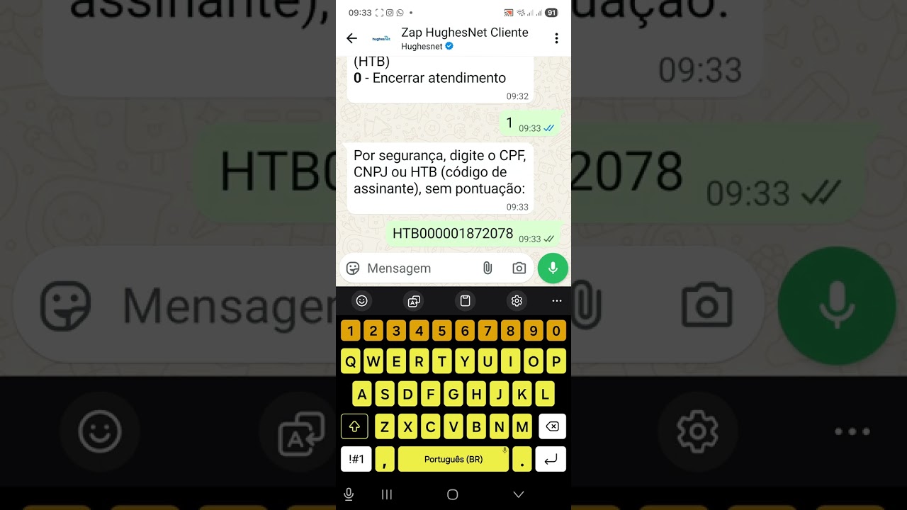 Como baixar boleto ou código PIX da HughesNet 