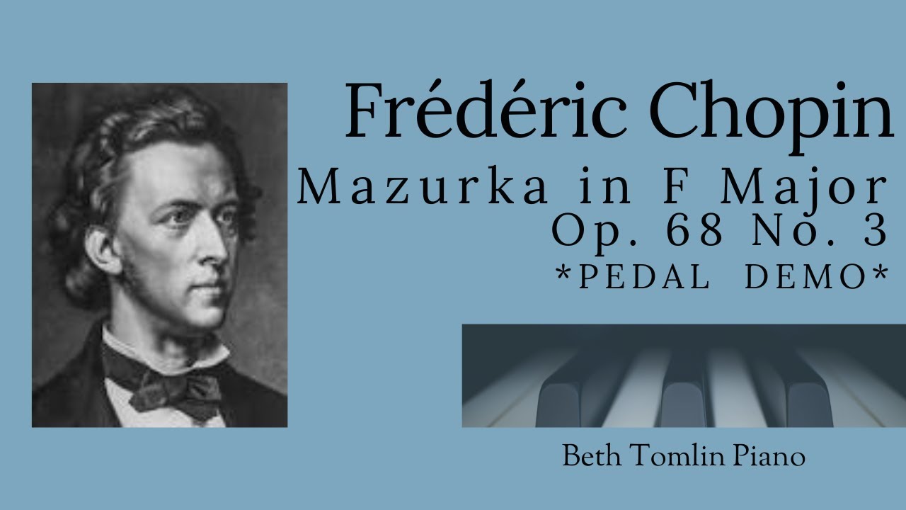 Chopin Mazurka in F Major, Op. 68 No. 3 - with Pedal View