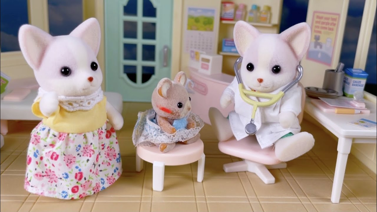 シルバニアファミリー  sylvanianfamilies 街のお医者さん　胸が痛いよ　なんの病気？Calico Critters