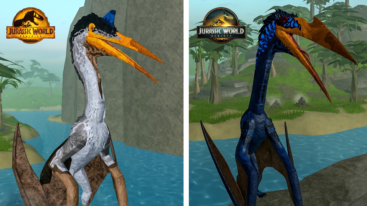 Dinosaur Simulator: Jurassic World Rebirth vs Dominion Quetzalcoatlus