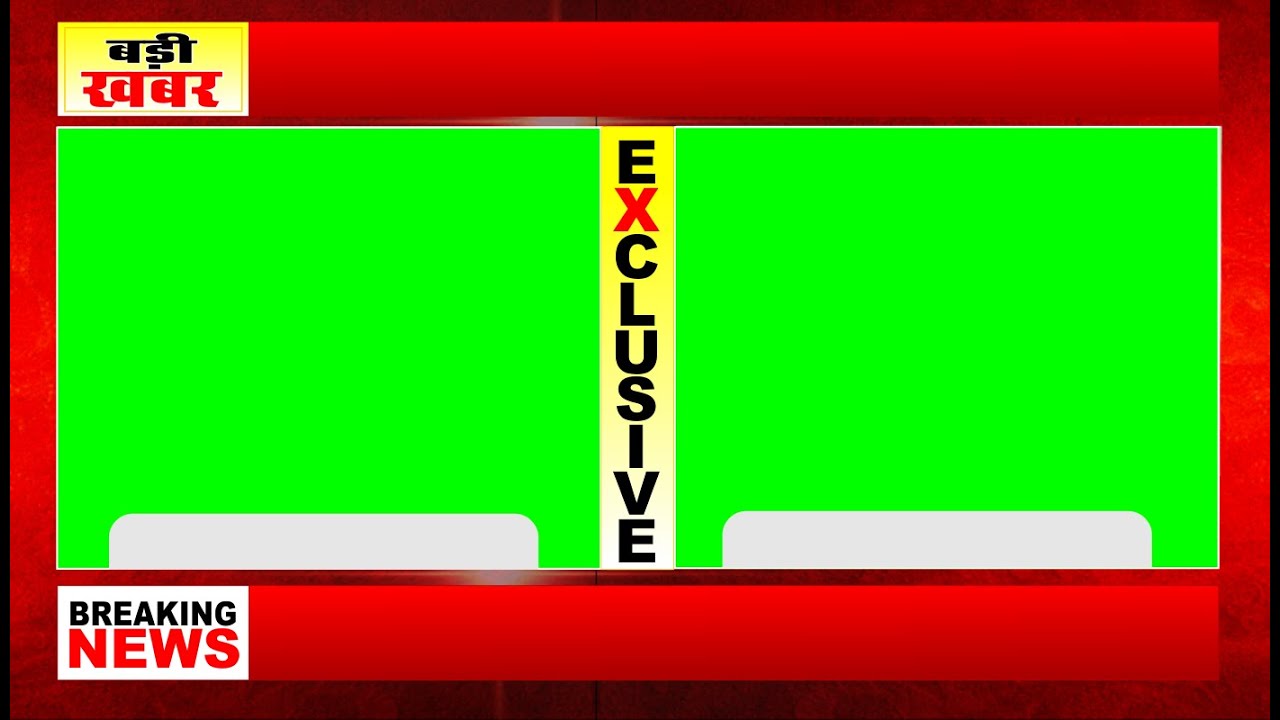 Exclusive News Graphics 2 Window | green screen breaking news template