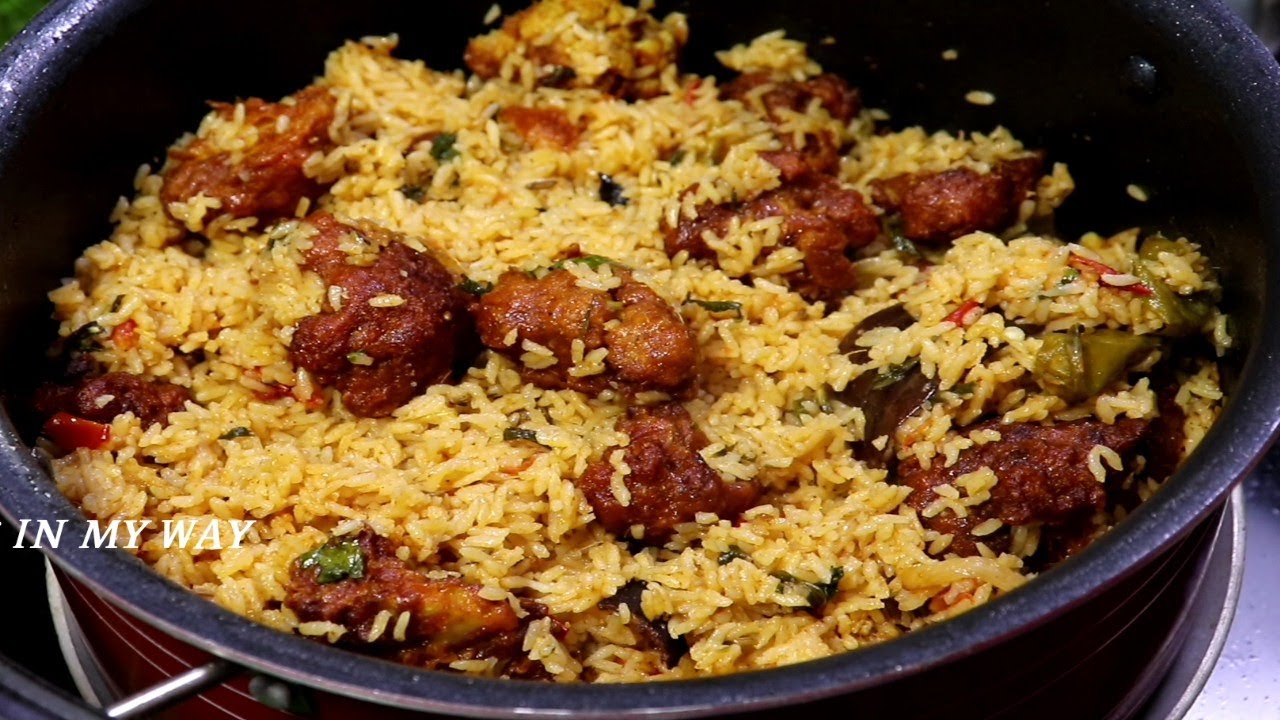 CAULIFLOWER BIRYANI - CAULIFLOWER CHILI BIRYANI - காலிஃப்ளவர் பிரியாணி - VEGETABLE BIRYANI