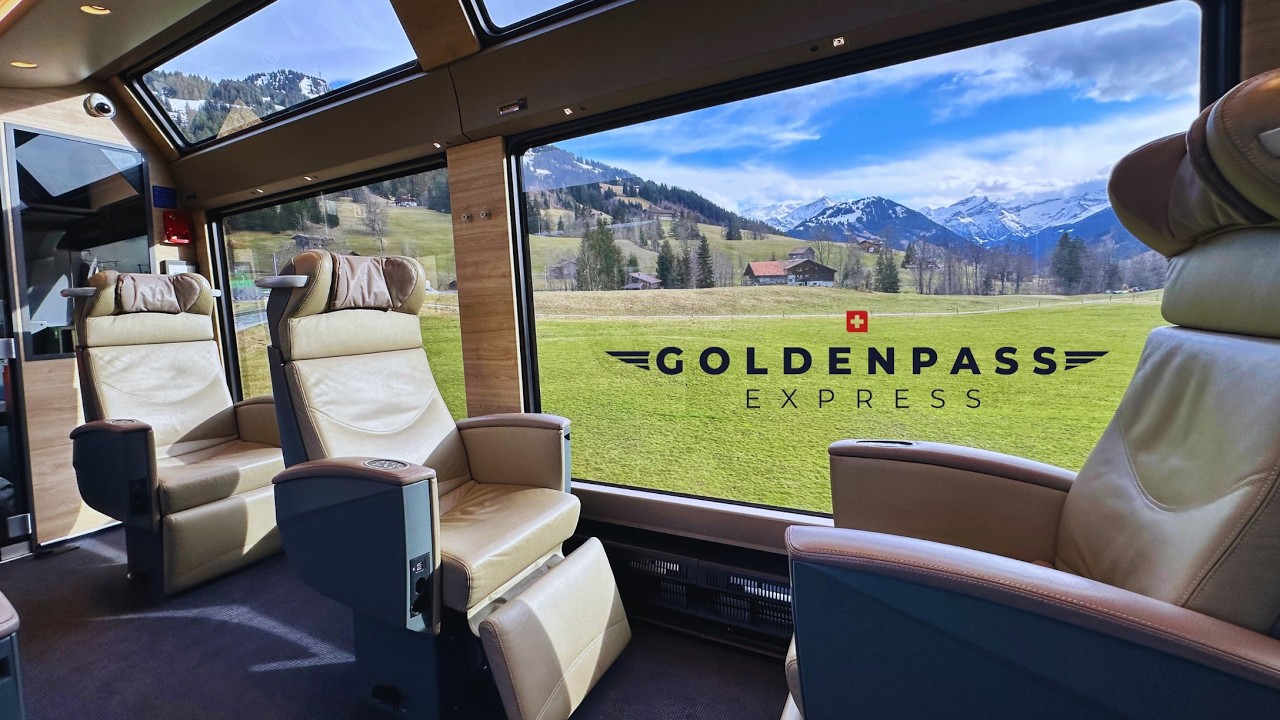 Riding the Luxury GoldenPass Express Prestige Class in Switzerland 🇨🇭