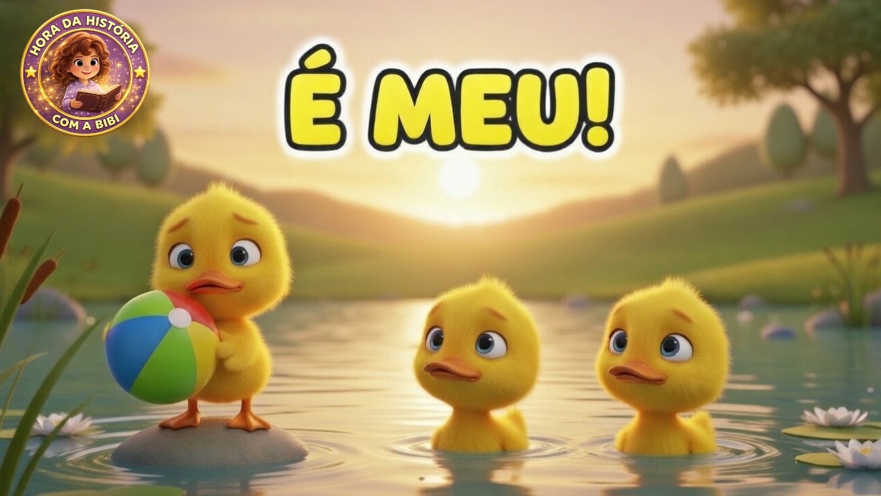 História Infantil sobre Compartilhar | O Patinho que Não Queria Dividir  Hora da História com a Bibi