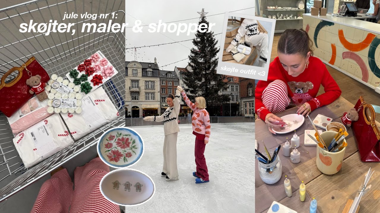 JULE VLOG #1 - sk&oslash;jter, maler keramik, shopper julepynt & p&aring; julemarked