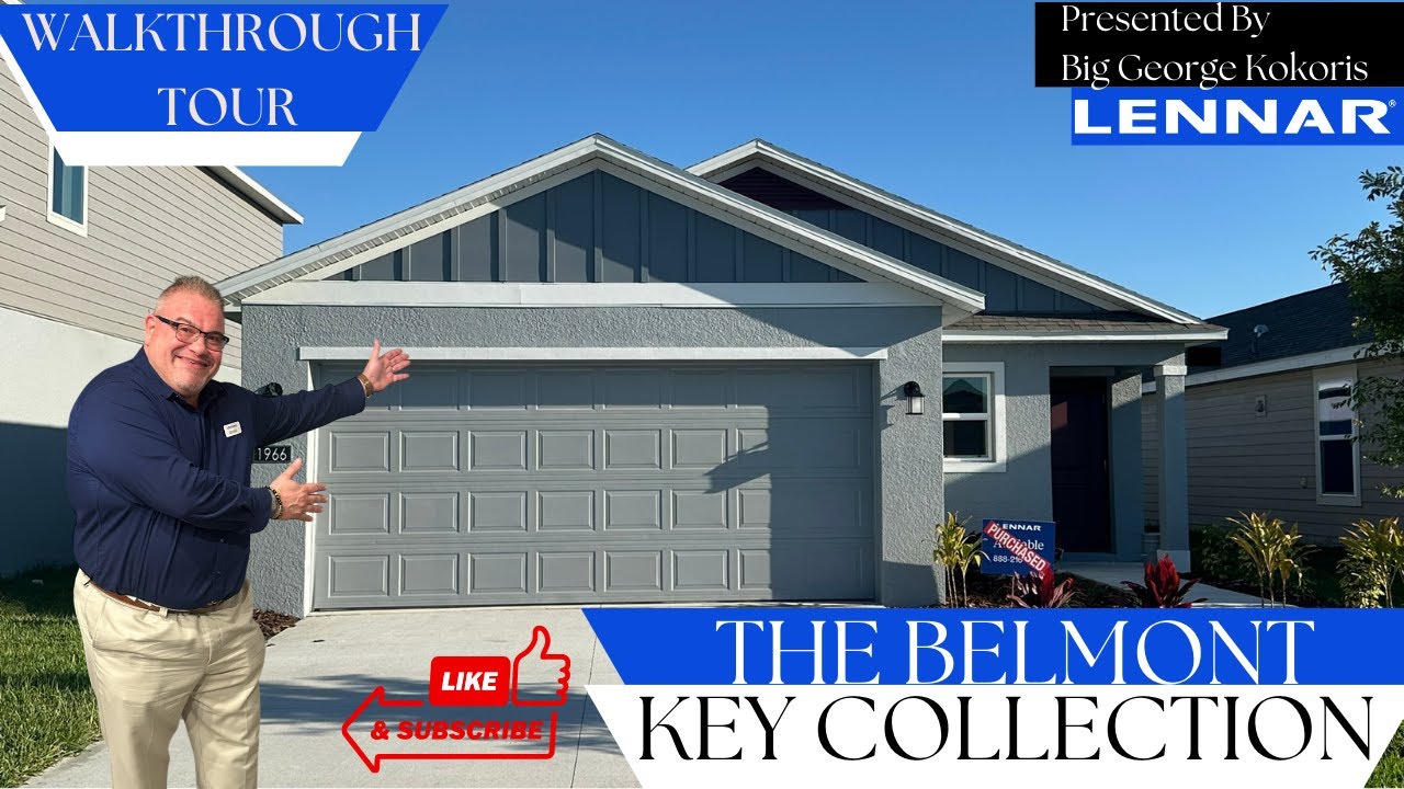 🏡 Affordable New Construction Alert! | Belmont Model by Lennar | 3-Bed Home Tour in Polk County, FL