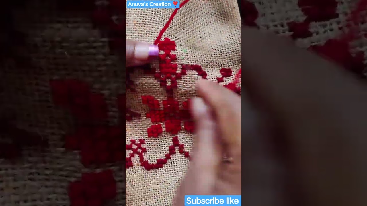 New cross stitch ason.                                #ason #embroidery #song #shortsfeed #short