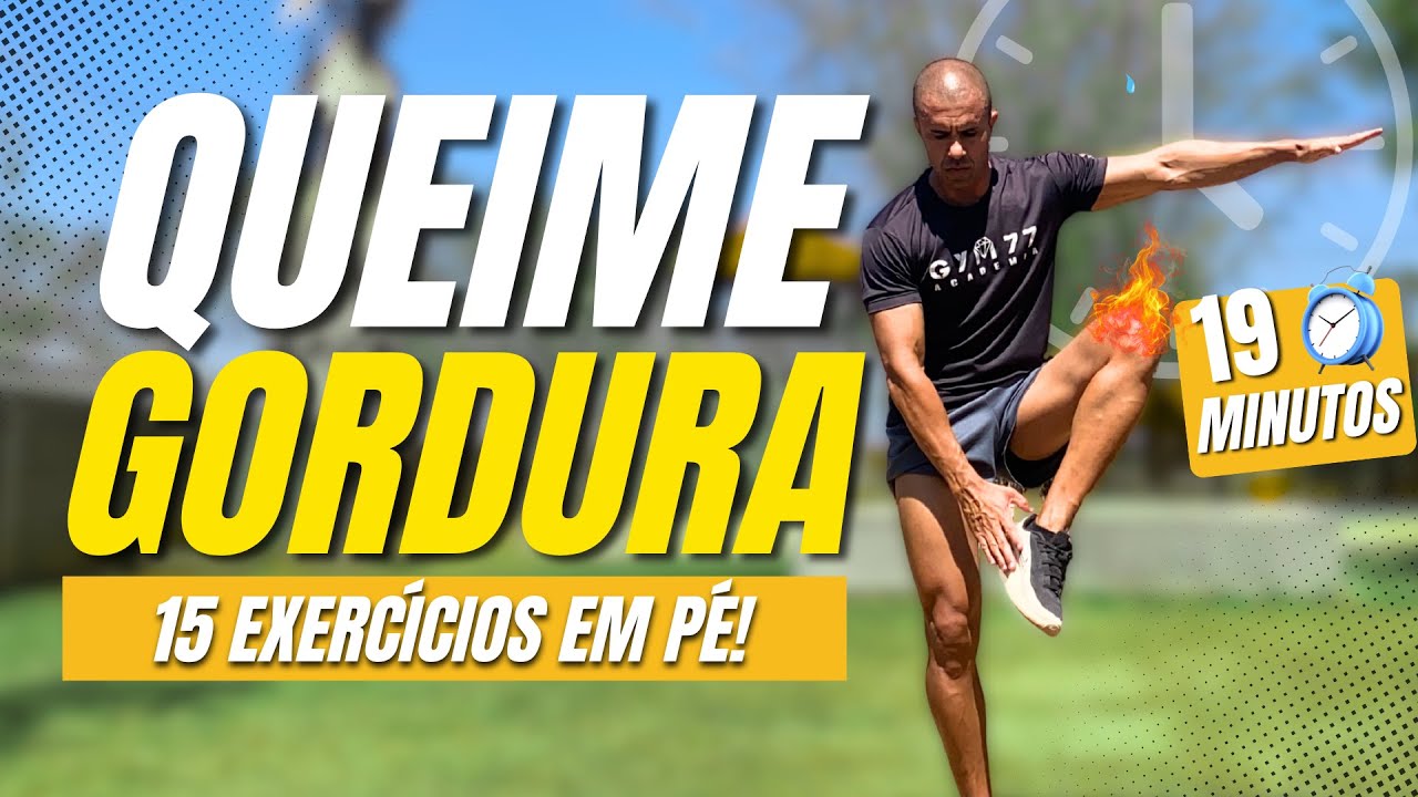 Treino HIIT Total em Pé – 15 Exercícios para Queimar Gordura Rápido