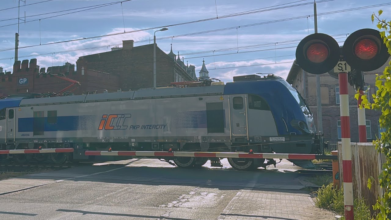 [4 PRZELOTY] Przejazd kolejowy Gdańsk Orunia ul. Sandomierska - Nowy EHL