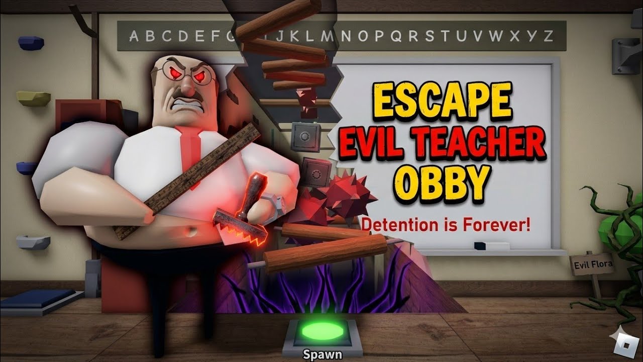 CAN YOU ESCAPE THE WORLD'S SCARIEST TEACHER? (Evil Teacher Obby) [ ps5 120fps full Gameplay ]