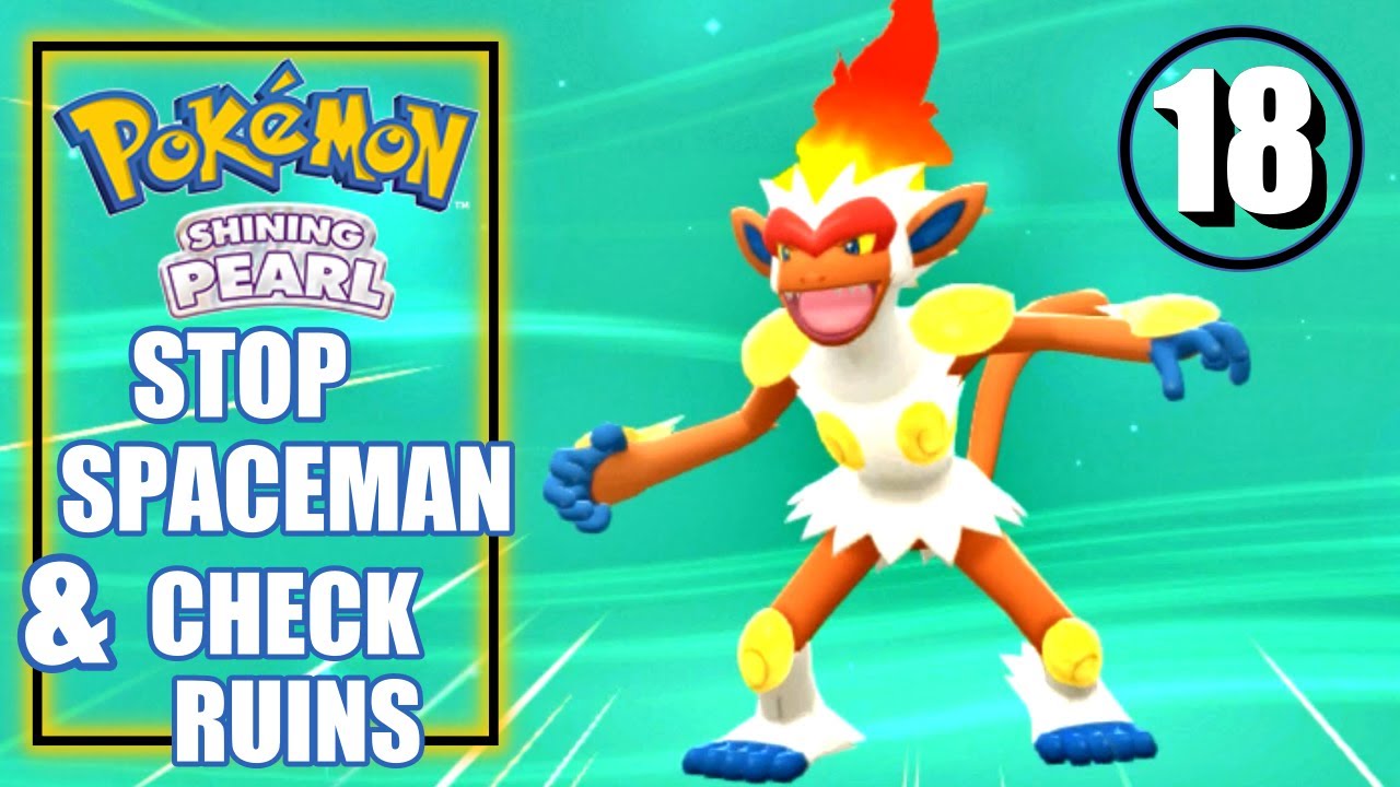 Pokemon Shining Pearl - Stop the Spaceman, Check out the Ruins & Go to Hearthome - Walkthrough 18