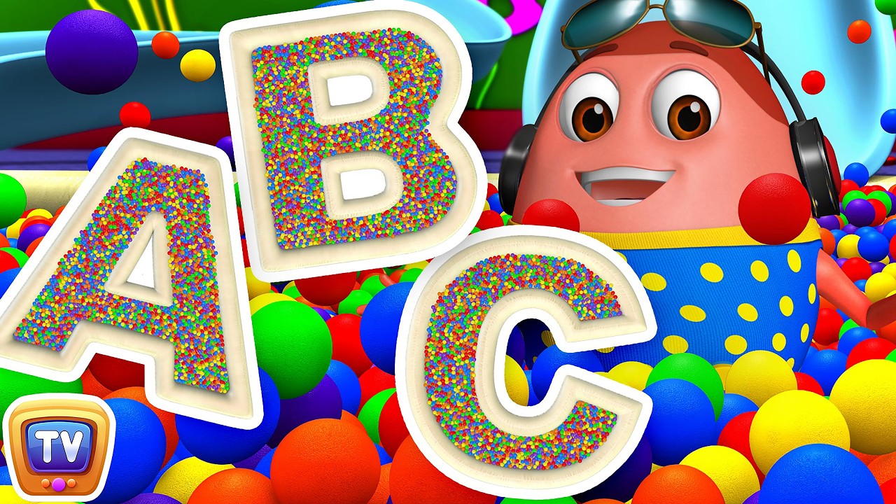 Learn Alphabets with Surprise Eggs Ball Pit Show + More Funzone Songs for Kids - ChuChu TV