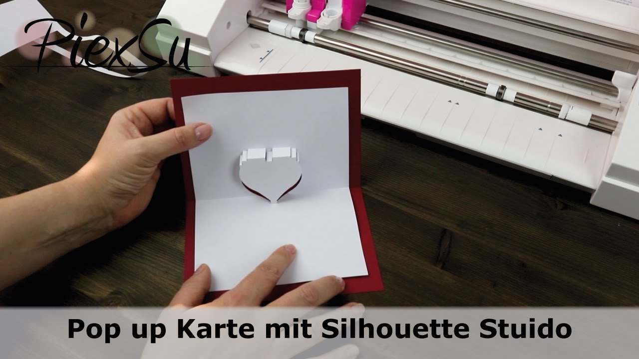 Pop up Karte erstellen mit Silhouette PiexSu