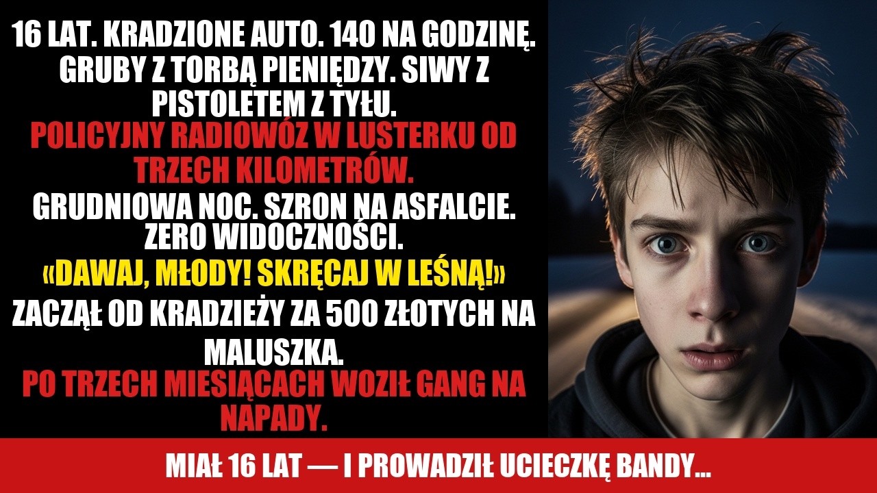 Za 500 złotych na maluszka zacząłem kraść. Po 3 miesiącach woziłem gang na napady.