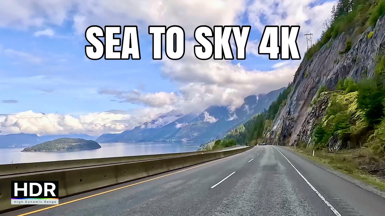 Sea to Sky Scenic 4K Canada Drive || Sea to Sky Gondola, Vancouver, Squamish, Whistler, Pemberton