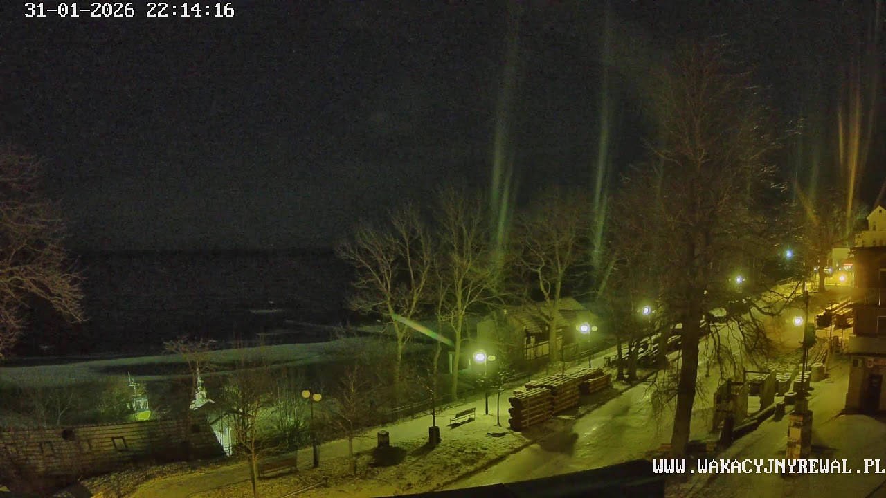 Zimowy Widok na Plażę i Ulicę Saperską w Rewalu