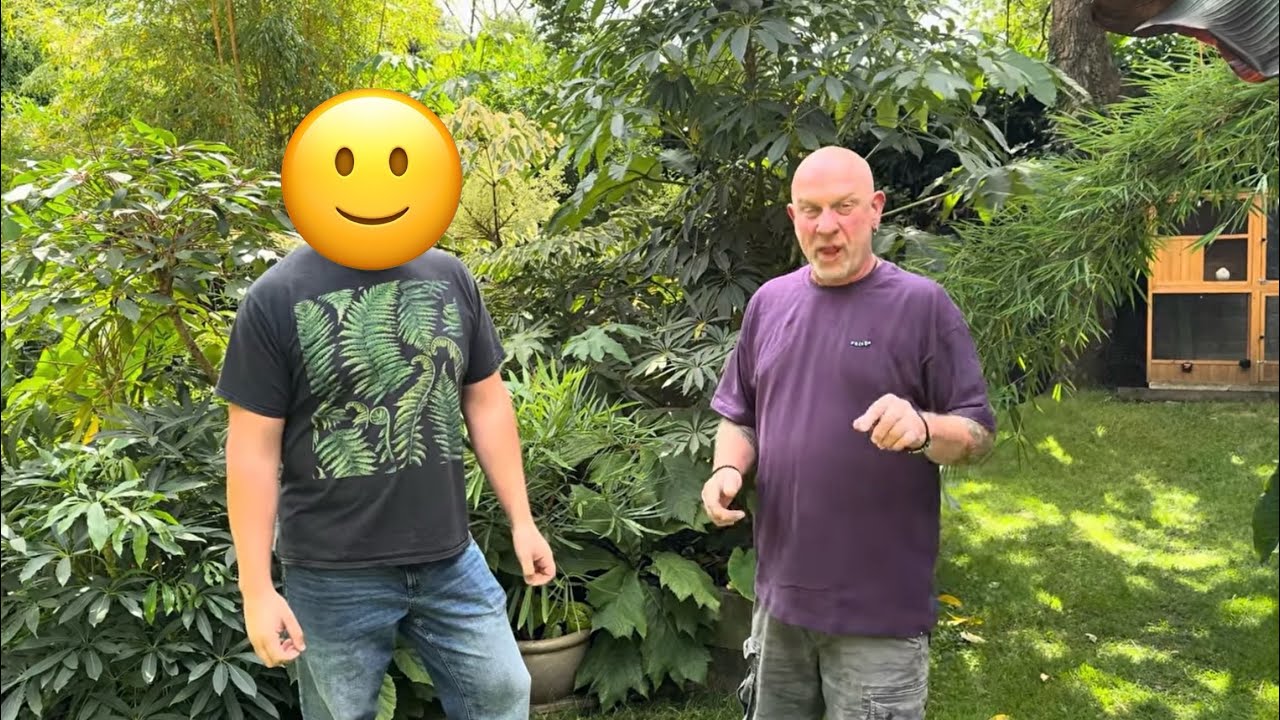 A Visitor To Our Garden Chooses His Favourite Plant! 