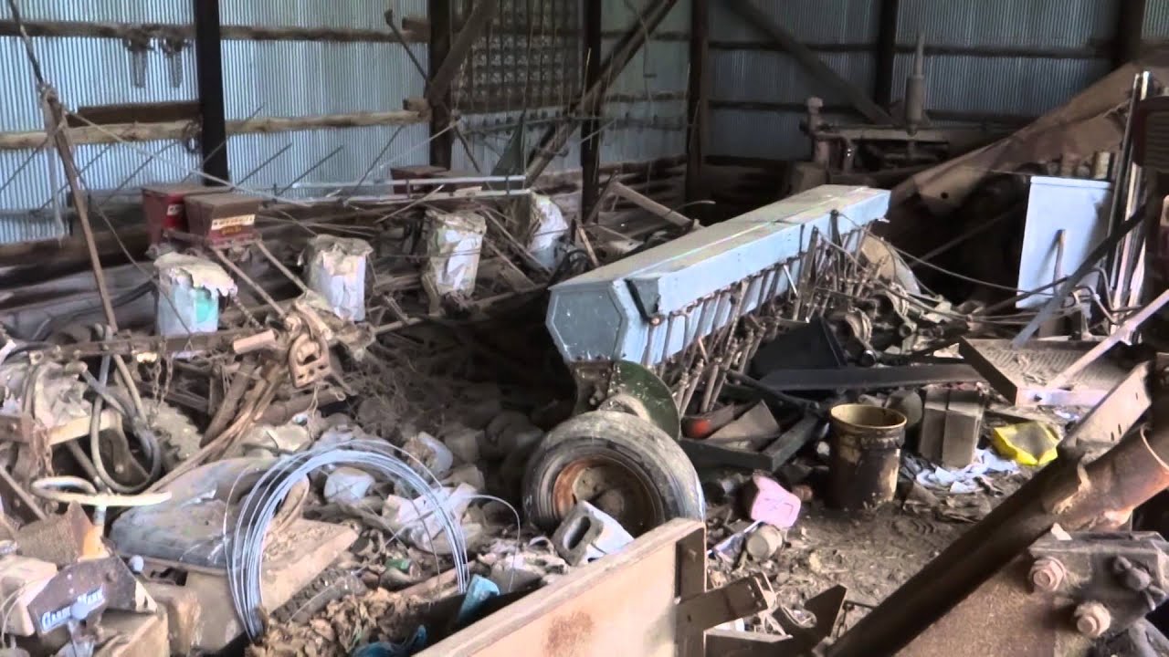 Tour Of Old Farm with lots of old equipment
