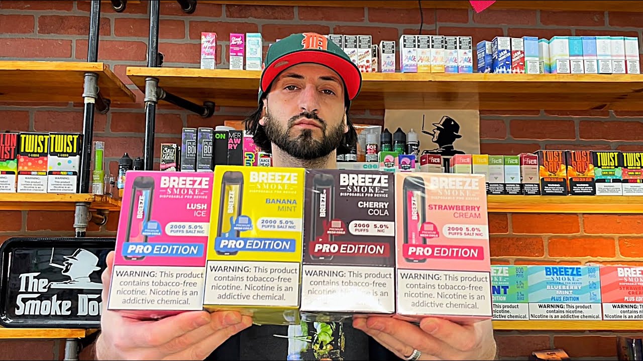 NEW! BREEZE PRO CHERRY COLA & STRAWBERRY CREAM #tiktokshortclips