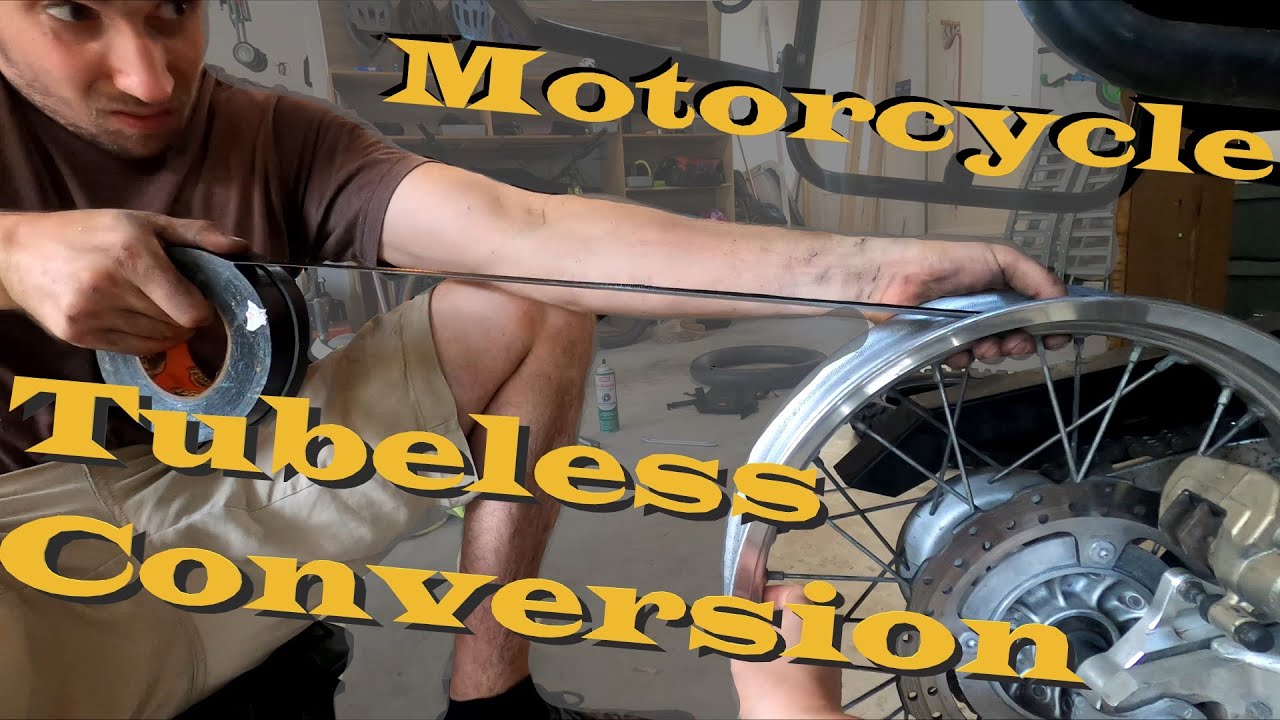 Motorcycle Tubeless Conversion: DR650