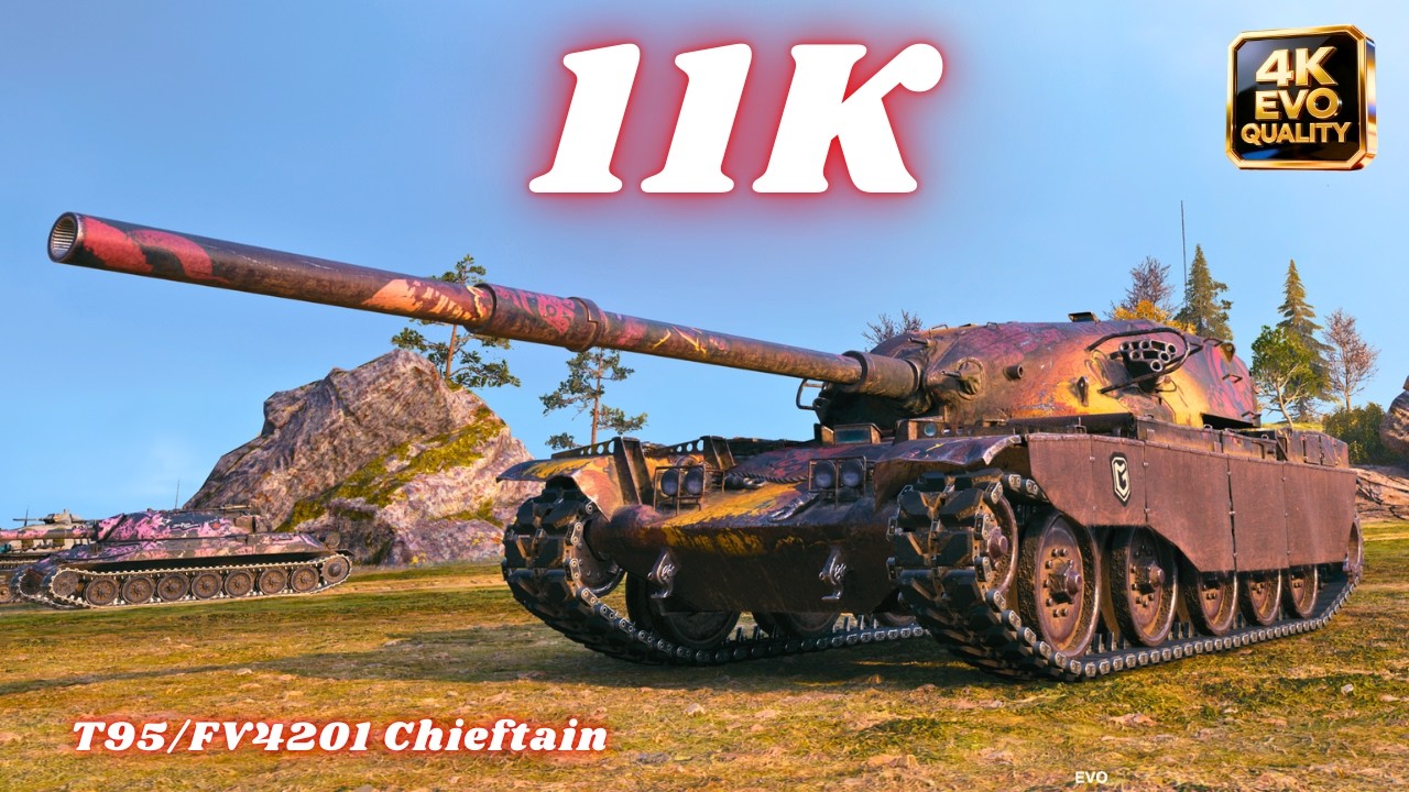 T95/FV4201 Chieftain  11K Damage 5 Kills World of Tanks