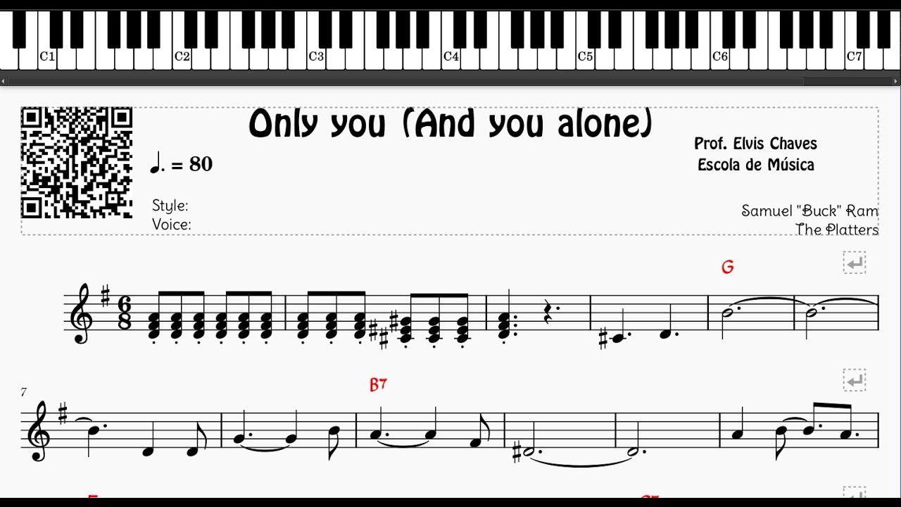 🎼 Only you (And you alone) (1) - 563 - The Platters - Tutorial Partitura Fácil