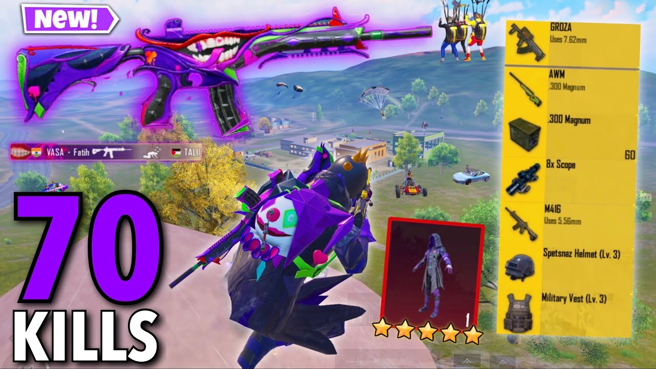 Wow!!😍NEW MODE BEST AGGRESSIVE RUSH GAMEPLAY with MAX FOOL M416 + JOKER SET😈 PUBG Mobile - BGMI
