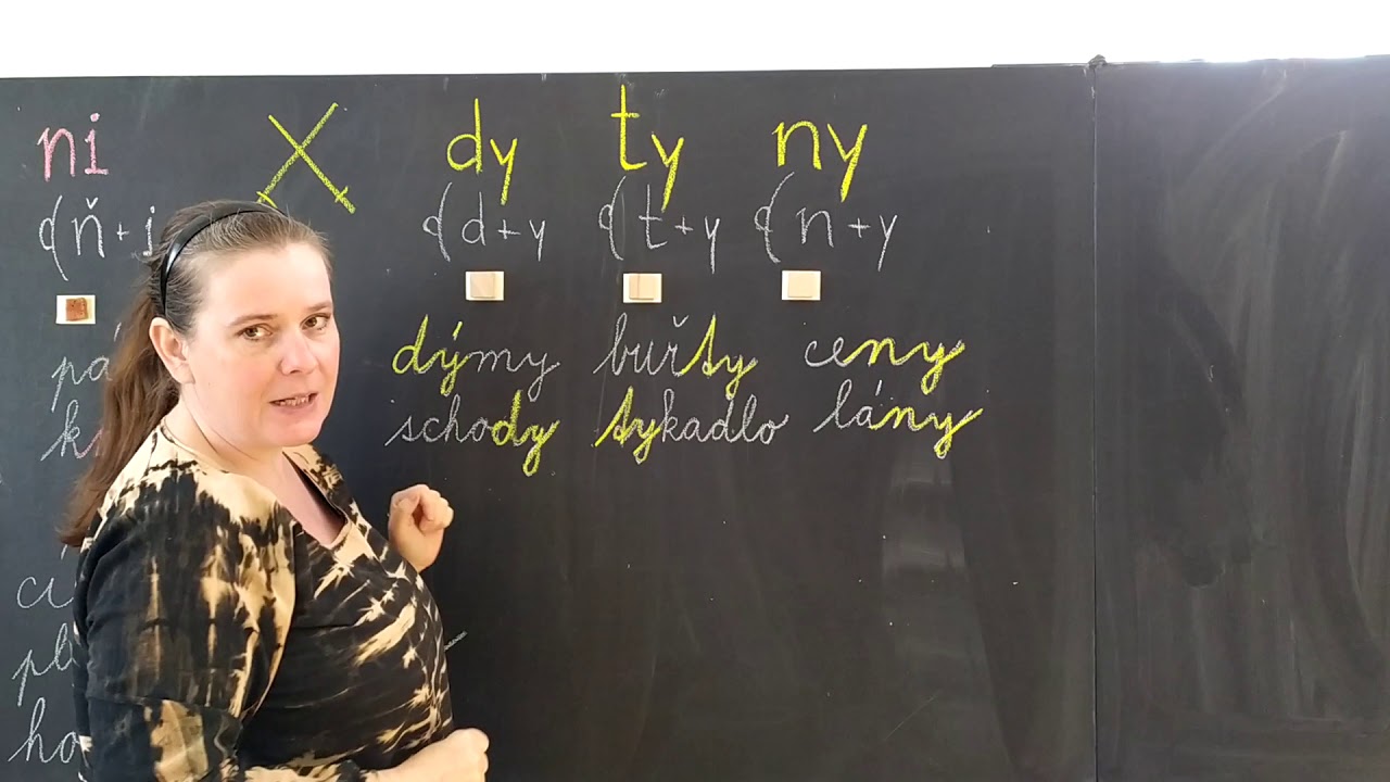 ZŠ Velký Šenov, 1. třída - Di, ti, ni x dy, ty, ny